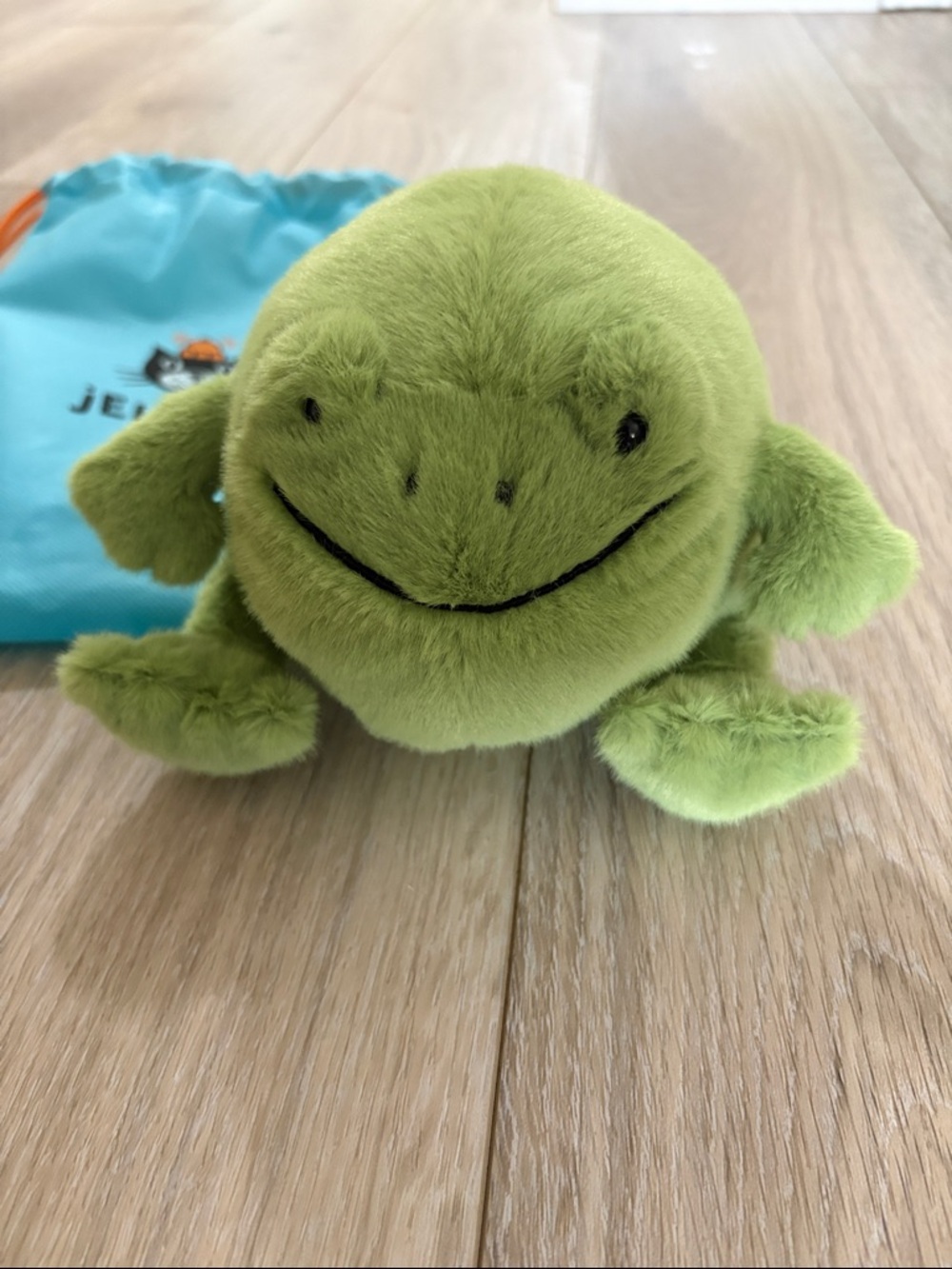 Jellycat Ricky Rain Frog Smiling